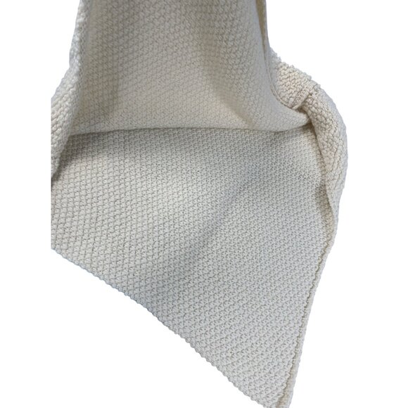 Cocogio womans cream off white cream wool knitted Italian pullover shawl Poncho - Picture 6 of 11